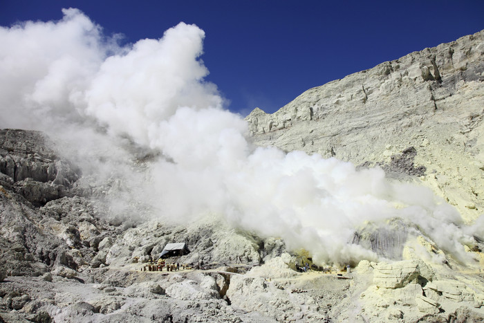 火山口喷气孔摄影插图