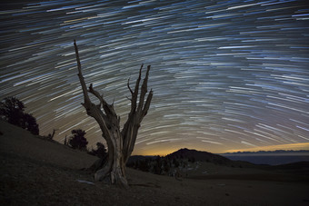 山坡星空夜景插图