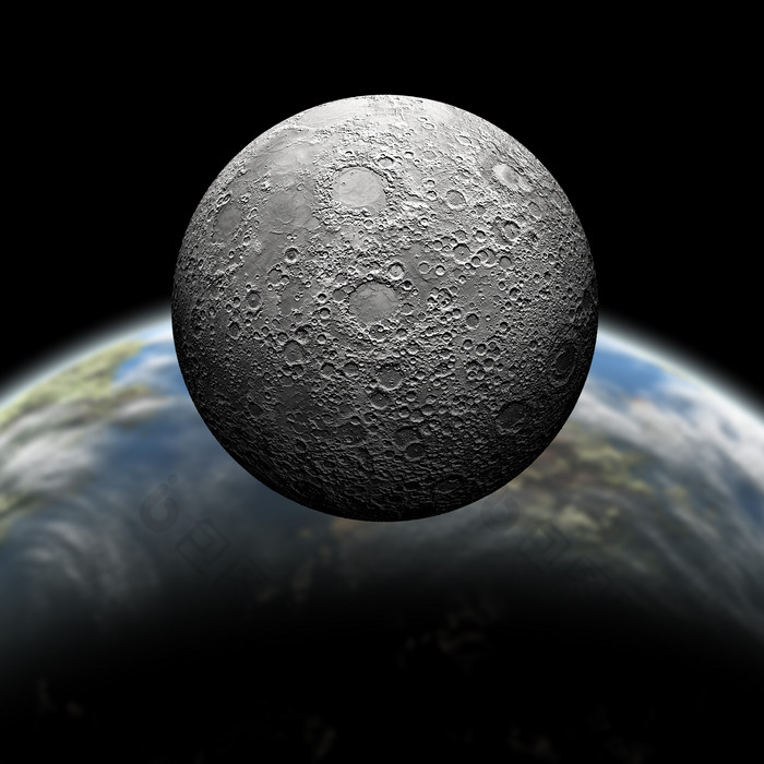 地球陨石行星摄影插图