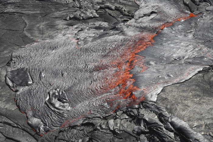 火成岩岩浆摄影插图