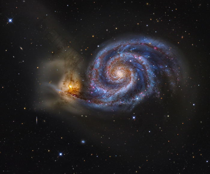 银河螺旋星云星体摄影插图