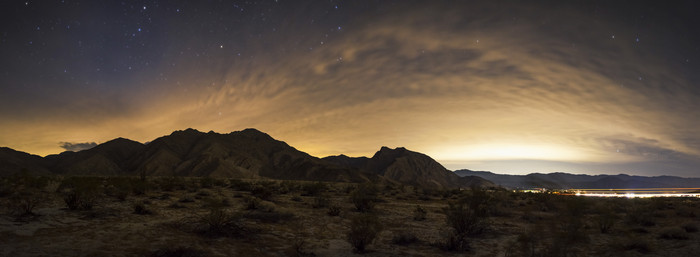 沙漠落日摄影插图