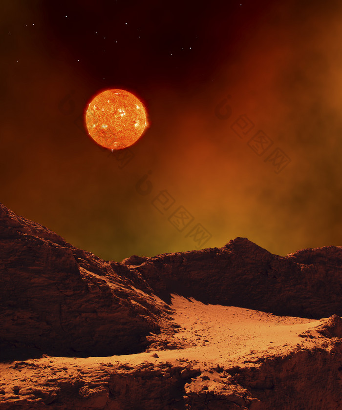 超新星岩石太阳摄影插图
