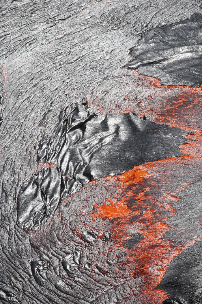 火山岩石熔岩摄影插图