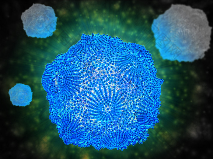 微生物病毒细胞示例插图