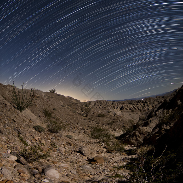 沙漠峡谷星空摄影插图
