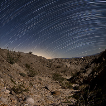 沙漠峡谷<strong>星空摄影</strong>插图