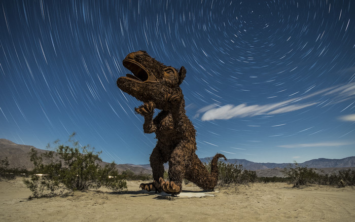 沙漠荒漠星空摄影插图