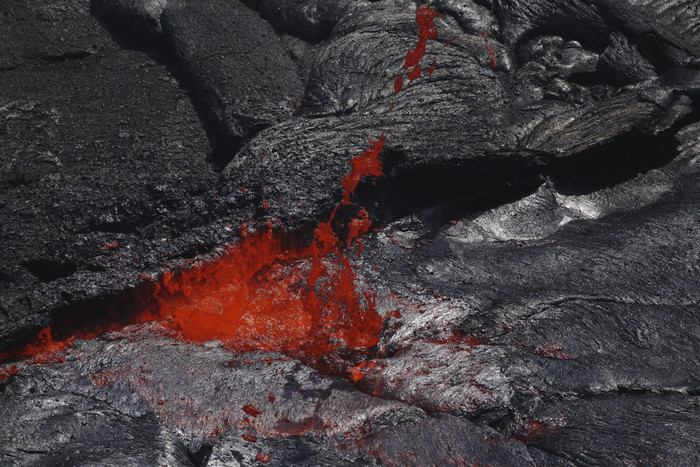 火山爆发岩浆熔浆摄影插图