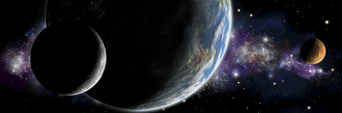 地球小行星星球插图