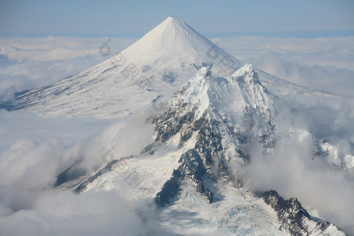 冰川雪山风景摄影图