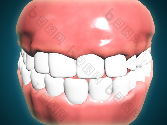 口腔牙龈牙齿摄影图
