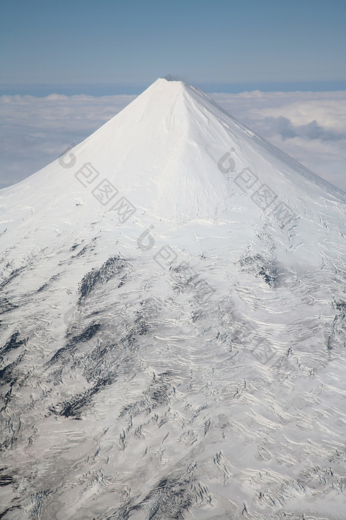 冬季火山冰川摄影插图