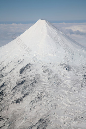 冬季火山<strong>冰川</strong>摄影插图