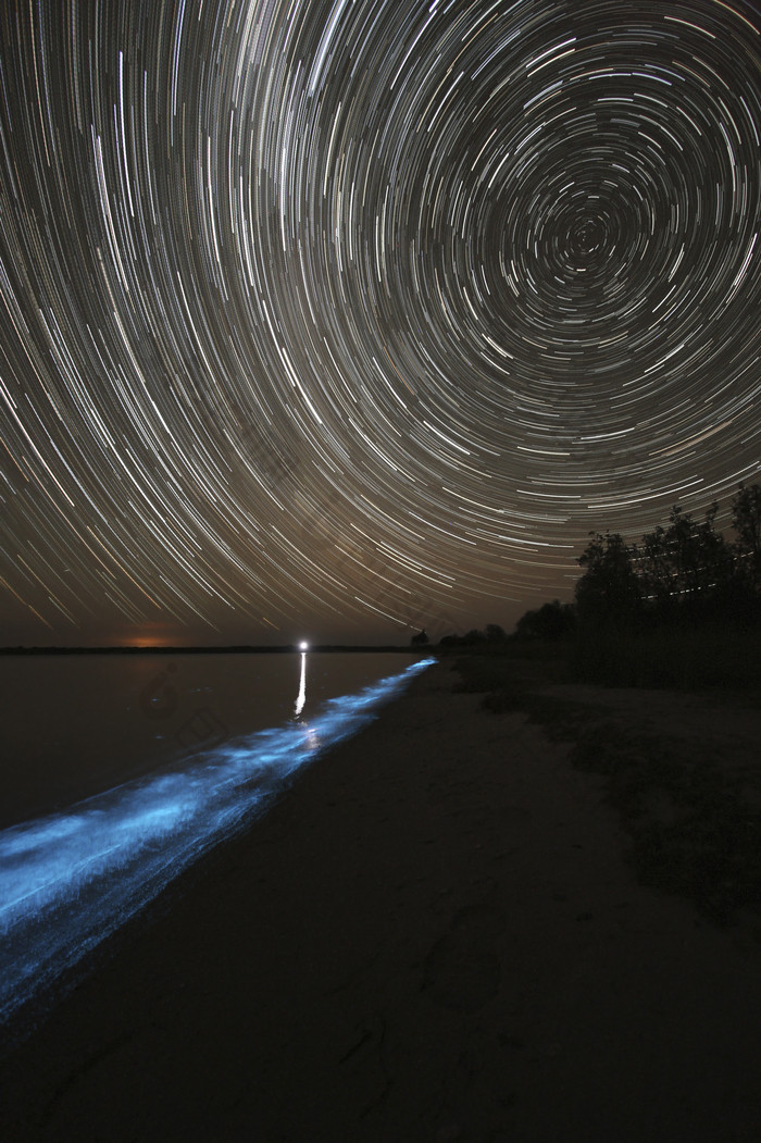 海岸星空摄影插图