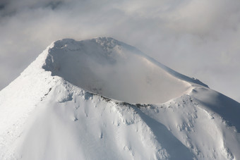 火山冰山摄影插图