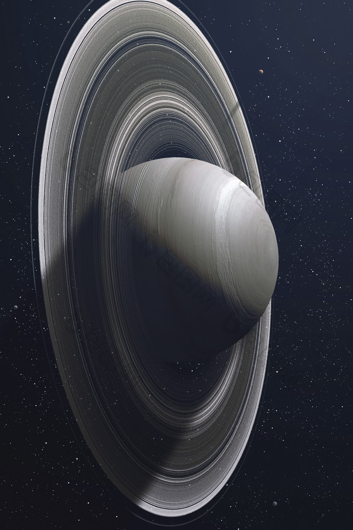 太空宇宙的土星插图
