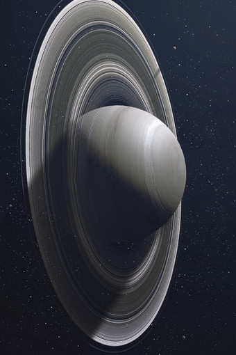 <strong>太空宇宙</strong>的土星插图