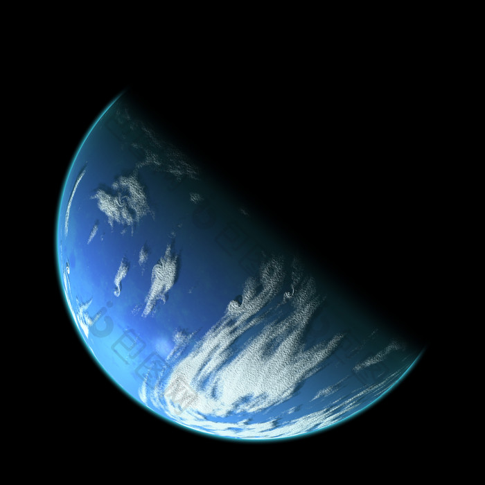 蓝色星球地球摄影插图