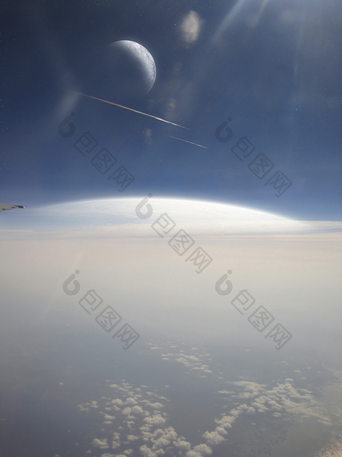 大气层星球摄影插图