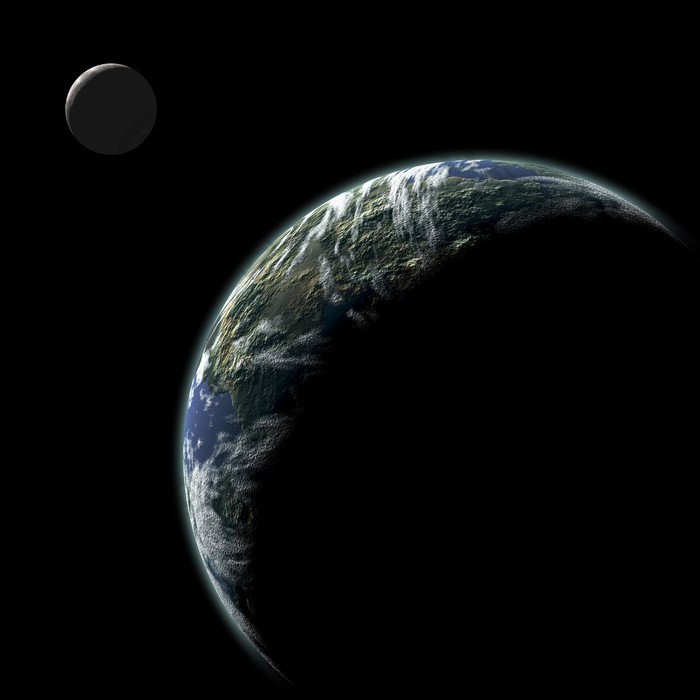 地球黑夜示例插图