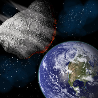 陨石撞击地球示例图