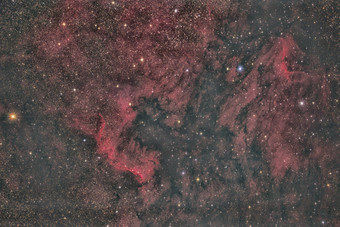 银河系星际星云摄影插图