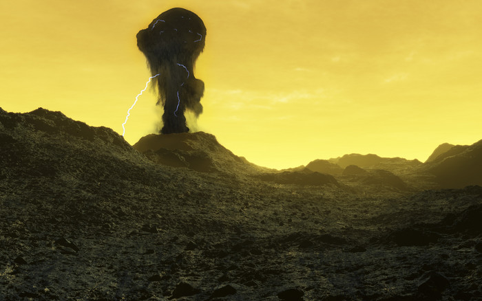金星星球山口喷气摄影插图