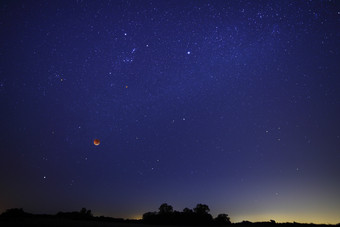 黑夜夜空<strong>摄影</strong>插图