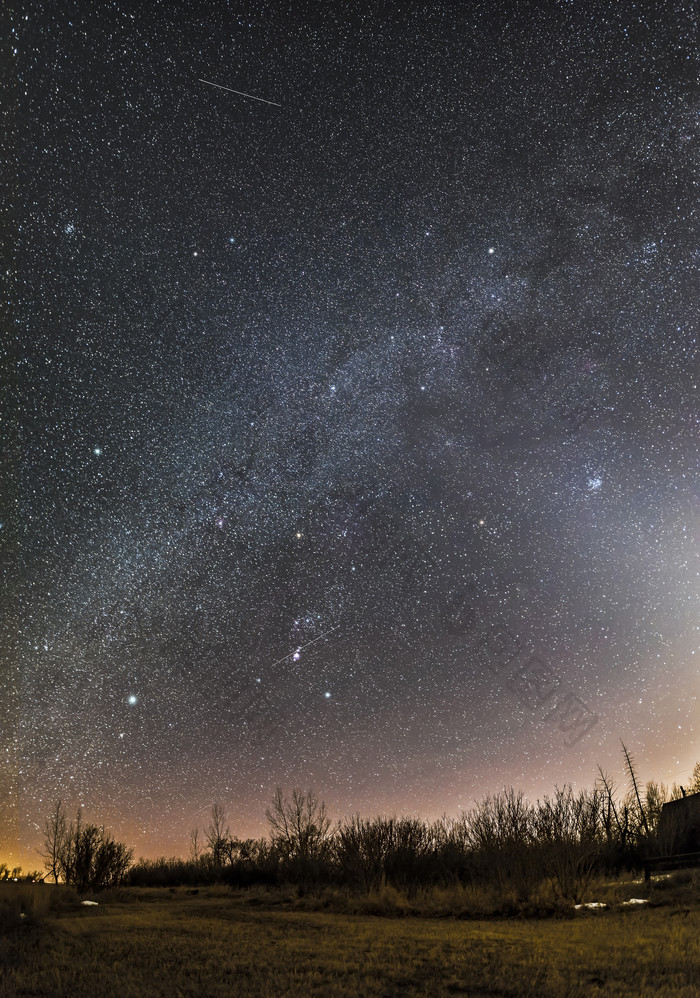 阿尔伯塔省毕宿的星空