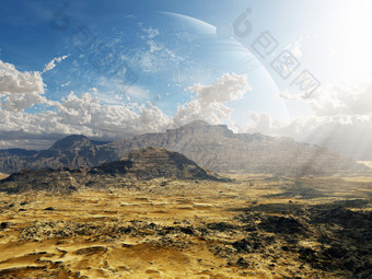 荒漠山体摄影插图