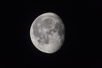 天空中美丽月球摄影图