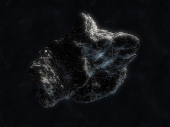 太空陨石岩石摄影插图