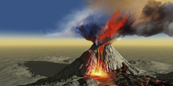 <strong>火山</strong>爆发爆炸插图