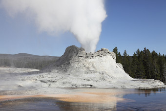 自然<strong>火山</strong>喷发摄影插图