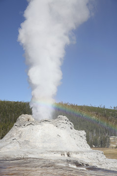 火山彩虹摄影插图