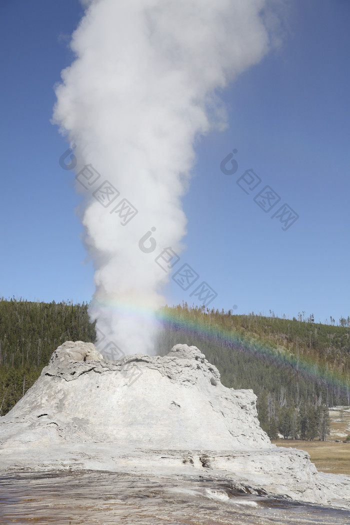 火山彩虹摄影插图