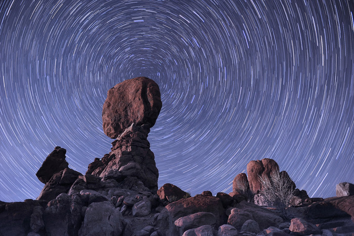 螺旋星空摄影风景图