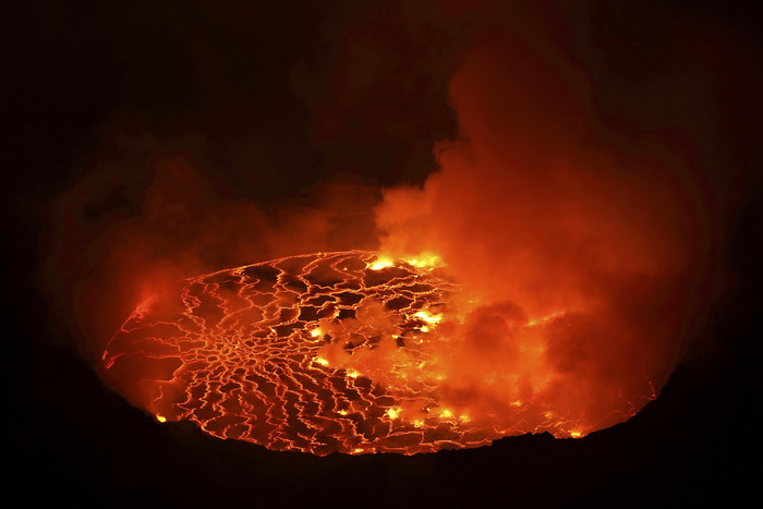 火山熔岩风景摄影插图