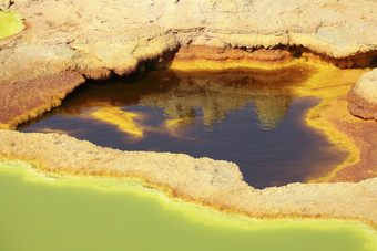 矿物湖泊风景摄影插图