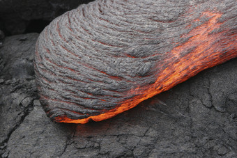 火山熔浆熔岩摄影插图