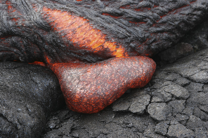 火山岩熔岩摄影插图