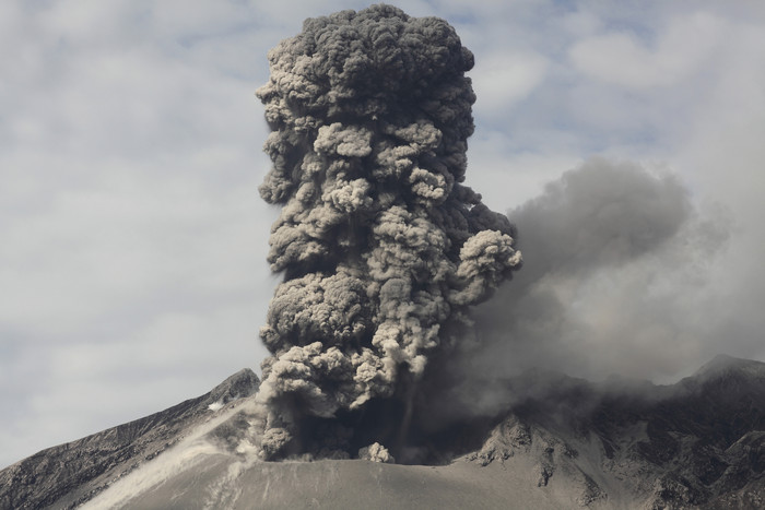 火山灰摄影插图