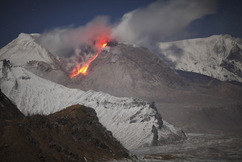 <strong>火山</strong>爆发摄影插图