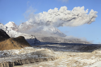 火山口风景摄影插图