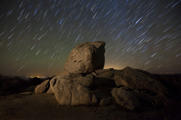 荒漠砂岩星空摄影插图