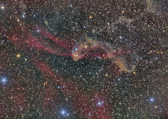 蝎虎星座星云摄影插图