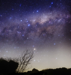 自然星空夜景摄影插图