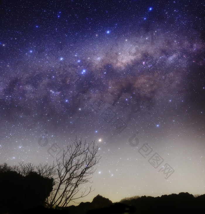 自然星空夜景摄影插图