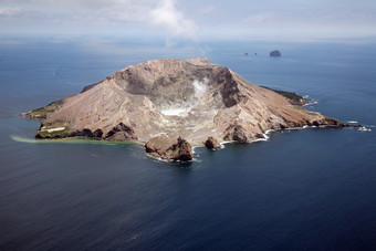 火山岛屿摄影风景图